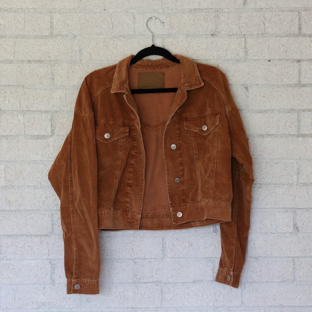 American Eagle Oversized Burnt Orange Jacket
